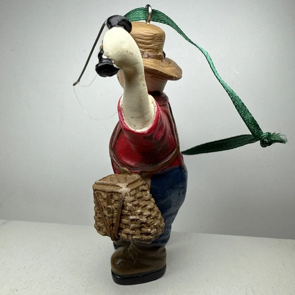vintage‎ snowman figurines farmers Fishing . They are Christmas Collectables